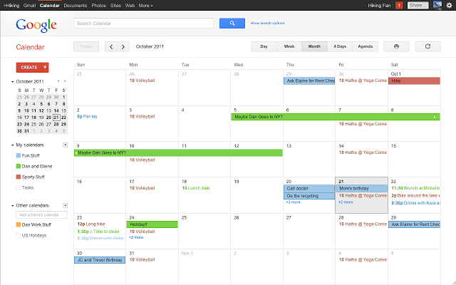 google calendar app for mac